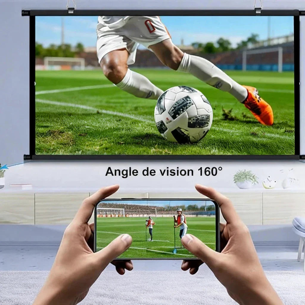 Écran de projection HD 16:9 pour installation home cinéma