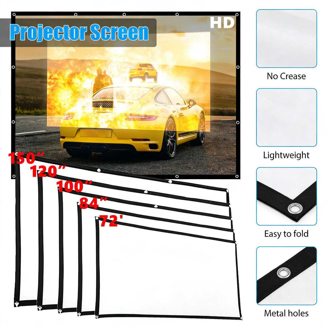 Écran de projection pour bien installer son vidéoprojecteur