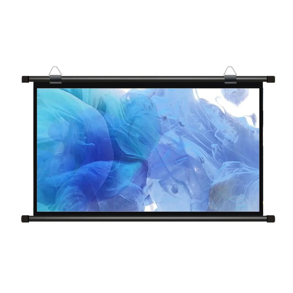Écran de projection portable 110 pouces PVC lavable - vue de face