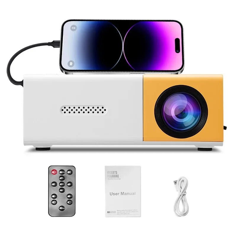 Mini Vidéoprojecteur Portable 480p - Compatible USB & AV