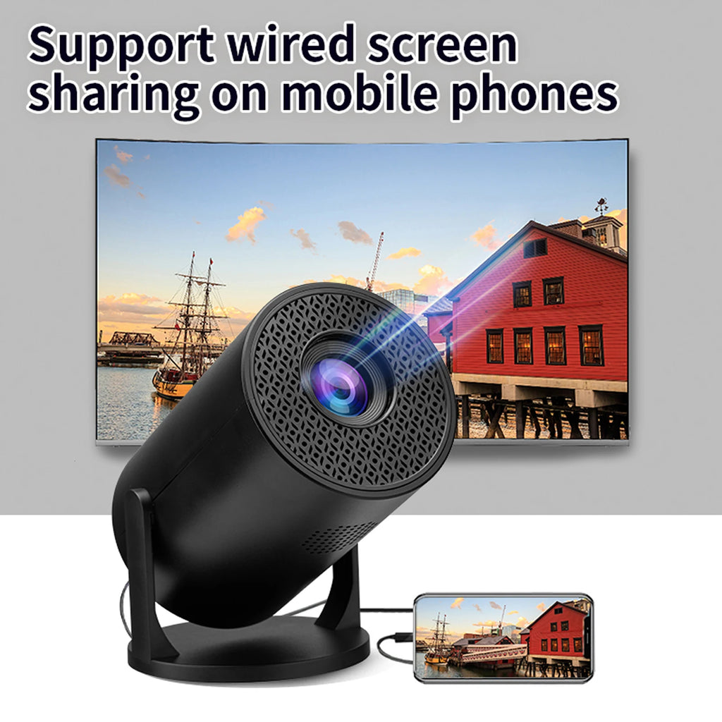 Arealer - Mini Vidéoprojecteur Portable Full HD 1080p, Rotation 270°
