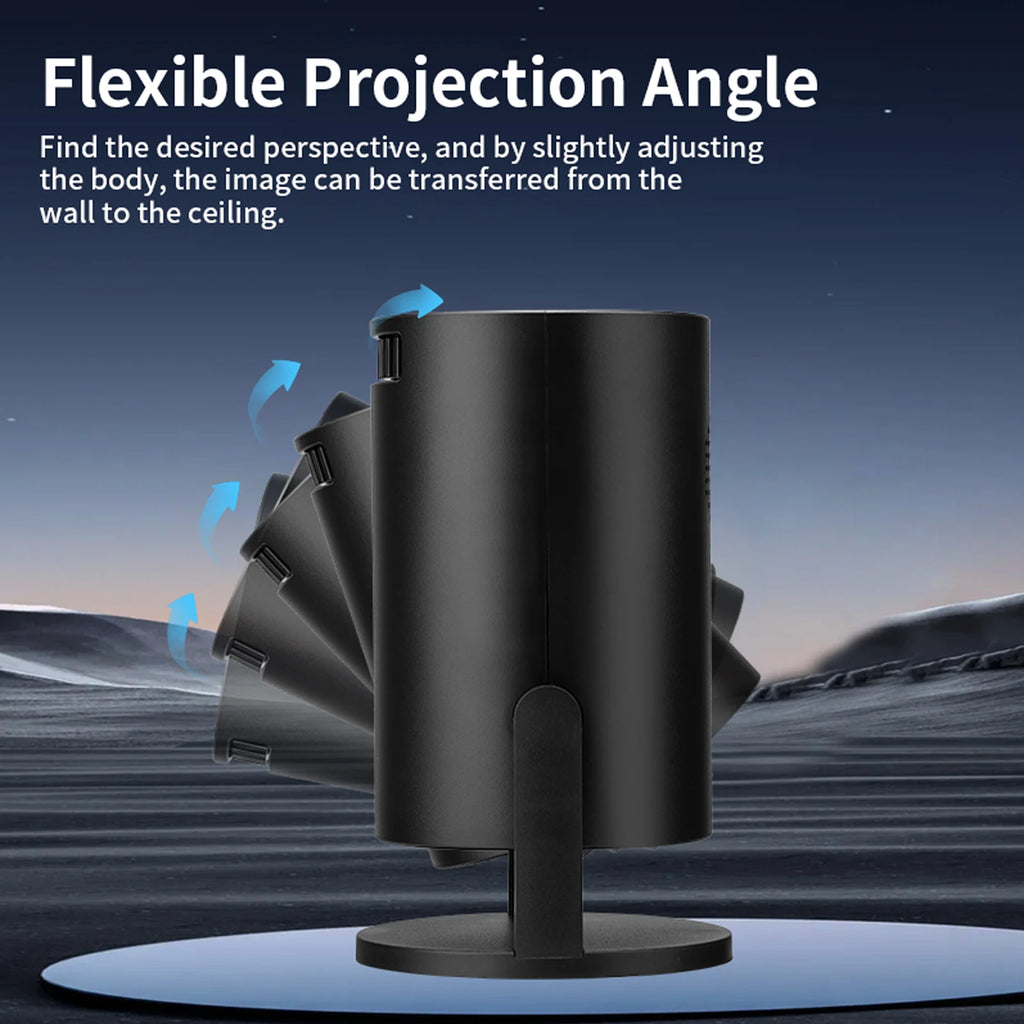 Arealer - Mini Vidéoprojecteur Portable Full HD 1080p, Rotation 270°