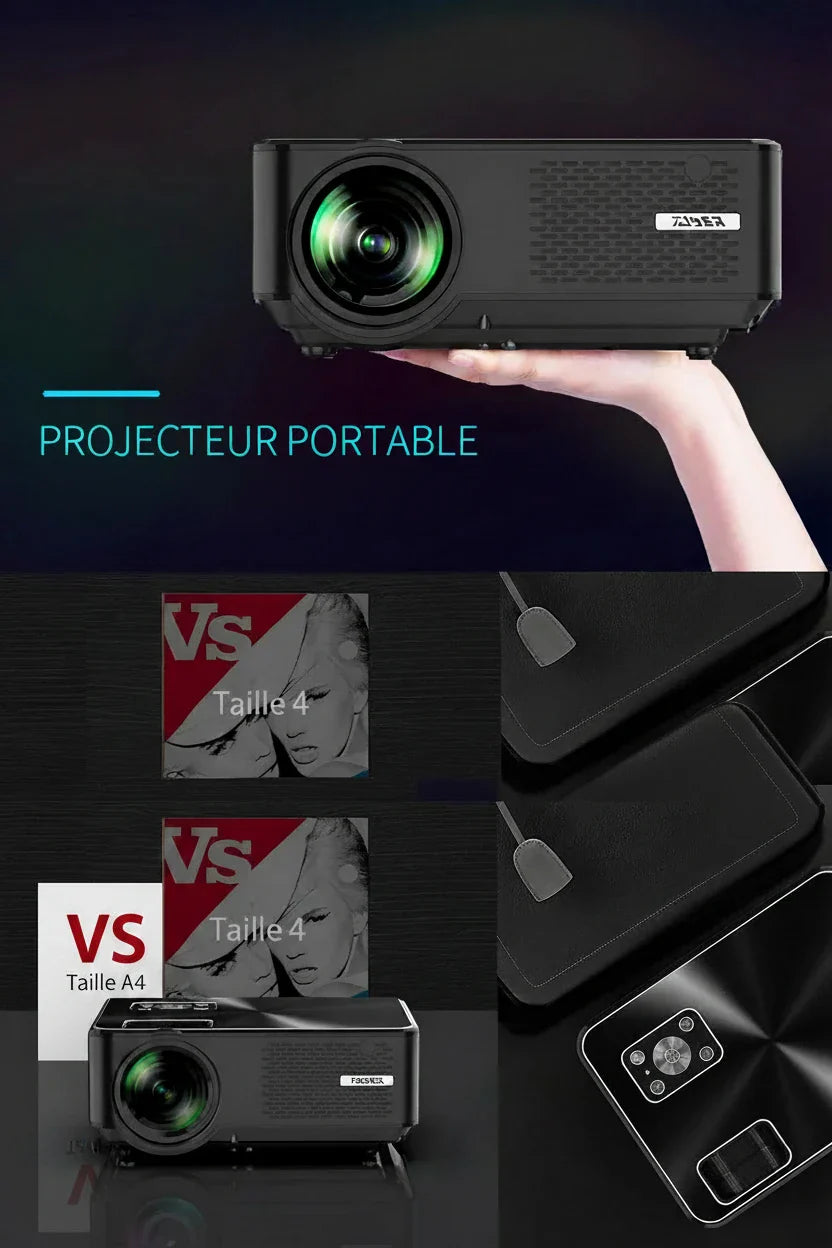 YABER Y60 vidéoprojecteur 5500 lux - en utilisation grand écran