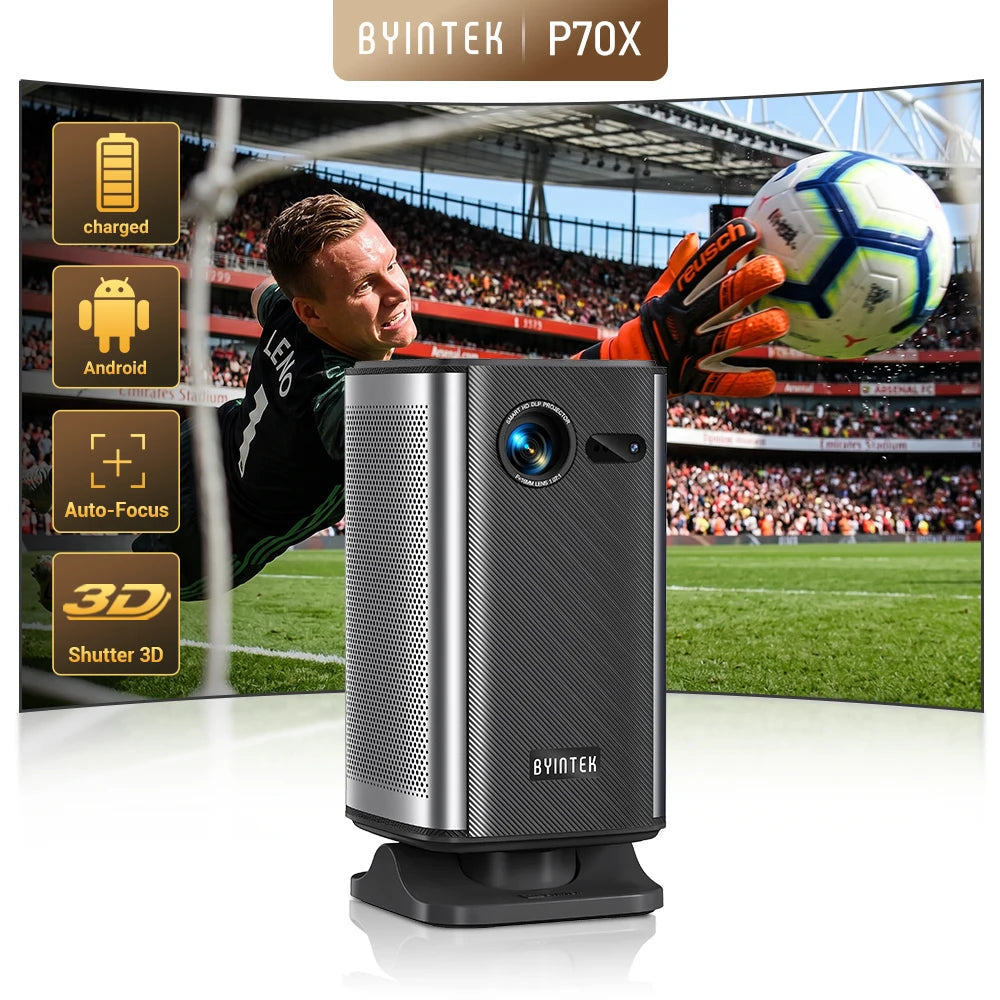 BYINTEK P70X videoprojecteur portable batterie compatible 3D