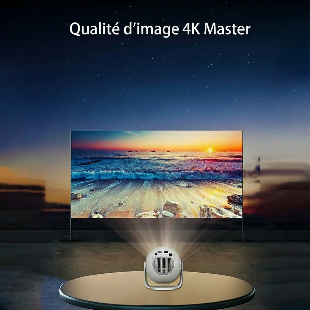 Velec TP360 - Vidéoprojecteur Portable Android 14, 450 ANSI, Mise au Point Automatique