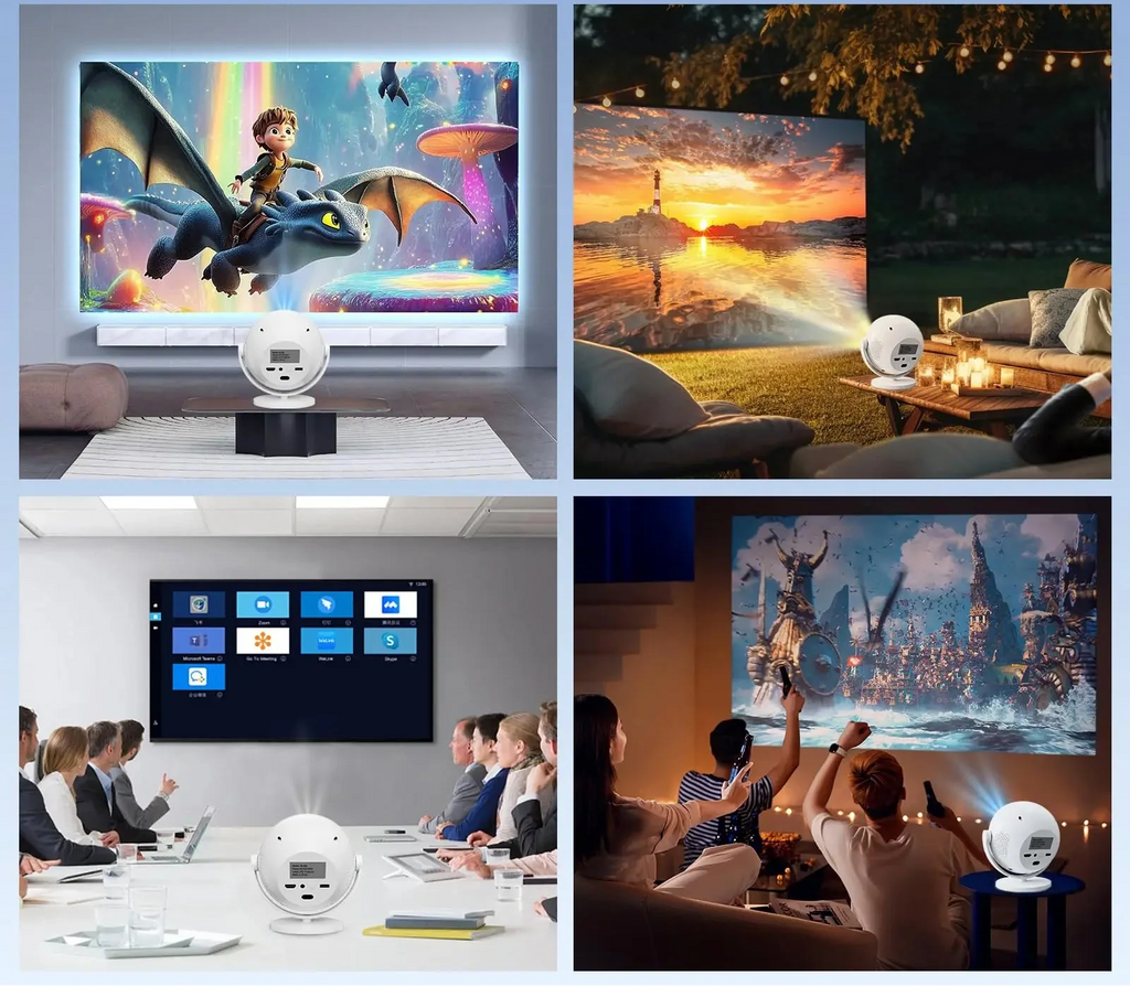 XBJ vidéoprojecteur WiFi6 - accessoires inclus