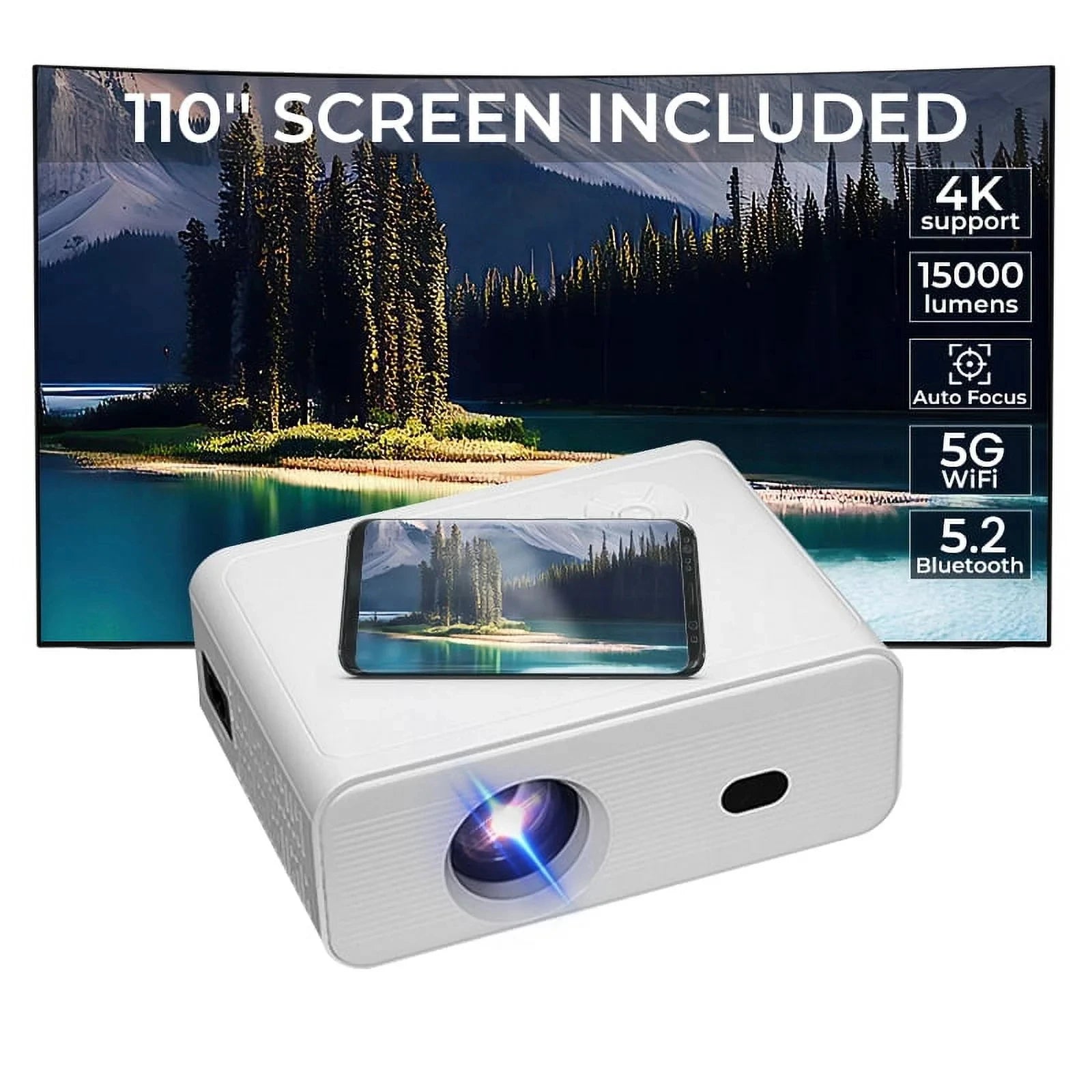 Mini videoprojecteur de poche Full HD WiFi Bluetooth